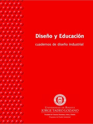 cover image of Diseño y educación. Cuadernos de diseño industrial